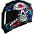 Capacete Axxis Eagle Skull Preto e Azul - Imagem 1