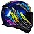 Capacete Axxis Eagle Dreams Azul e Cinza - Imagem 4