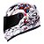 Capacete Ls2 ff358 Classic Crazy Clown Branco - Imagem 1