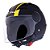 CAPACETE ABERTO LS2 OF562 METROPOLIS PRETO AMARELO FOSCO - Imagem 6