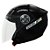 Capacete Ebf New Spark Jet Preto Brilhante - Imagem 1