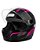 Capacete Ebf7 Power Preto e Rosa - Imagem 1