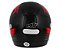 Capacete Ebf7 Power Preto e Vermelho - Imagem 4