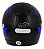Capacete Ebf7 Power Preto e Azul - Imagem 4