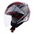 Capacete Norisk Orion Moisac Vermelho e branco - Imagem 1