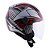 Capacete Norisk Orion Moisac Vermelho e branco - Imagem 2