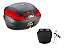 Baú Givi Monolock Simply 3  47 Litros Preto Lente Vermelha - Imagem 2