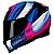 Capacete Axxis Eagle Tecno Gloss Black Pink Blue - Imagem 1