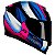 Capacete Axxis Eagle Tecno Gloss Black Pink Blue - Imagem 2