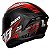 Capacete Axxis Draken Racer Preto Vermelho e Cinza - Imagem 4