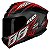 Capacete Axxis Draken Racer Preto Vermelho e Cinza - Imagem 1