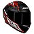 Capacete Axxis Draken Racer Preto Vermelho e Cinza - Imagem 5