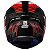 Capacete Axxis Draken Racer Preto Vermelho e Cinza - Imagem 8