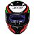 Capacete Axxis Draken Tracer Preto Vermelho e Verde - Imagem 8
