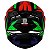 Capacete Axxis Draken Tracer Preto Vermelho e Verde - Imagem 9