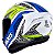 Capacete Axxis Draken Tracer White Blue Grey - Imagem 4
