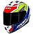 Capacete Axxis Draken Tracer White Blue Grey - Imagem 5