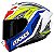 Capacete Axxis Draken Tracer White Blue Grey - Imagem 1