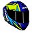 Capacete Axxis Draken Vector Azul e Amarelo - Imagem 5