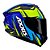 Capacete Axxis Draken Vector Azul e Amarelo - Imagem 2