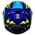 Capacete Axxis Draken Vector Azul e Amarelo - Imagem 8