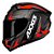 Capacete Axxis Draken Vector Preto Cinza e Vermelho - Imagem 1