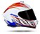 Capacete Axxis Draken Racer Branco Vermelho e Azul - Imagem 1