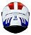 Capacete Axxis Draken Racer Branco Vermelho e Azul - Imagem 6