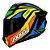 Capacete Axxis Draken Tracer Preto Azul e cinza - Imagem 1