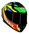 Capacete Axxis Draken Tracer Preto Azul e cinza - Imagem 5