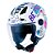Capacete Norisk Orion Free Branco e Roxo - Imagem 3