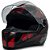 Capacete Fw3 GT2 femme Preto Vermelho - Imagem 3