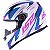 Capacete Ls2 ff358 Classic draze branco/rosa - Imagem 7