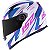Capacete Ls2 ff358 Classic draze branco/rosa - Imagem 1