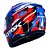 Capacete Norisk Strada circuit azul vermelho e branco - Imagem 4
