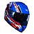 Capacete Norisk Strada circuit azul vermelho e branco - Imagem 6