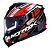 Capacete Norisk Strada circuit Preto Vermelho dourado - Imagem 1