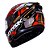 Capacete Norisk Strada circuit Preto Vermelho dourado - Imagem 4