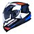 Capacete Norisk Strada Drive Branco Azul Vermelho - Imagem 1