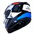 Capacete Norisk Strada Drive Branco Azul Vermelho - Imagem 3