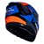 Capacete Norisk Strada Drive Azul Laranja Cinza - Imagem 4