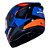 Capacete Norisk Strada Drive Azul Laranja Cinza - Imagem 3