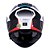 Capacete ls2 Storm ff800 Racer Azul vermelho - Imagem 7