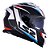 Capacete ls2 Storm ff800 Racer Azul vermelho - Imagem 2