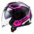Capacete Ls2 OF570 Verso Marker preto rosa - Imagem 1