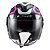 Capacete Ls2 OF570 Verso Marker preto rosa - Imagem 6