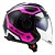 Capacete Ls2 OF570 Verso Marker preto rosa - Imagem 2
