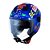 Capacete Norisk Orion Free azul e laranja - Imagem 3