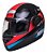 Capacete taurus zarref v4 racer preto azul - Imagem 3