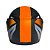 Capacete taurus zarref v5 neon preto laranja - Imagem 5